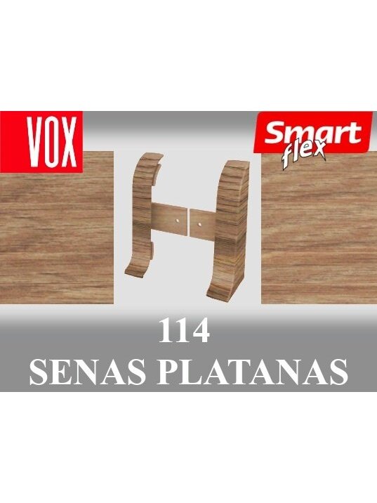 Grindjuostė termoplasto Vox, (114) senas platanas | Užbaigimas SMART FLEX / IZZI, dešininis; kairinis Grindjuostė termoplasto Vox, (114) senas platanas | Užbaigimas SMART FLEX / IZZI, dešininis; kairinis