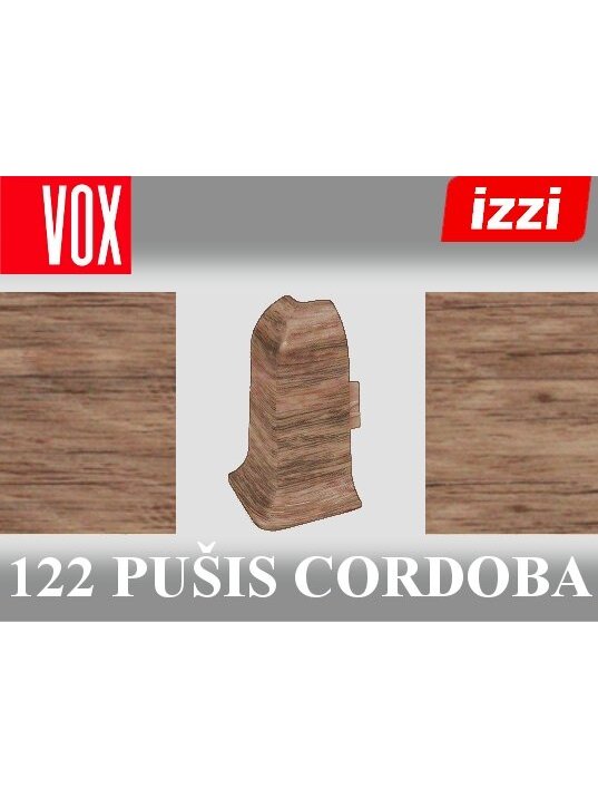 Grindjuostė termoplasto Vox, (122) pušis cordoba | Kampas SMART FLEX / IZZI, išorinis