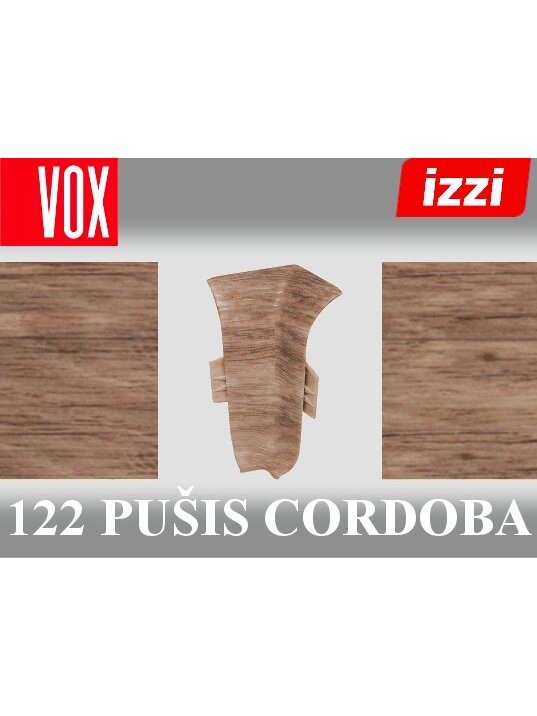 Grindjuostė termoplasto Vox, (122) pušis cordoba | Kampas SMART FLEX / IZZI vidinis