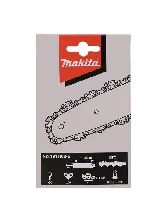 Grandininių pjūklų grandinė Makita 350 mm, 1.1 mm, 3/8" 2