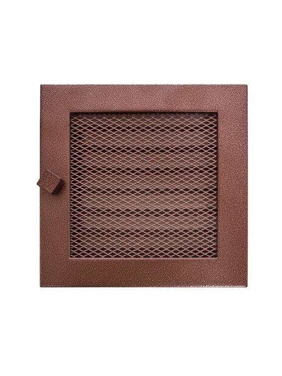 Grotelės židiniui HEARTH, vario spalvos, 170 x 170 mm