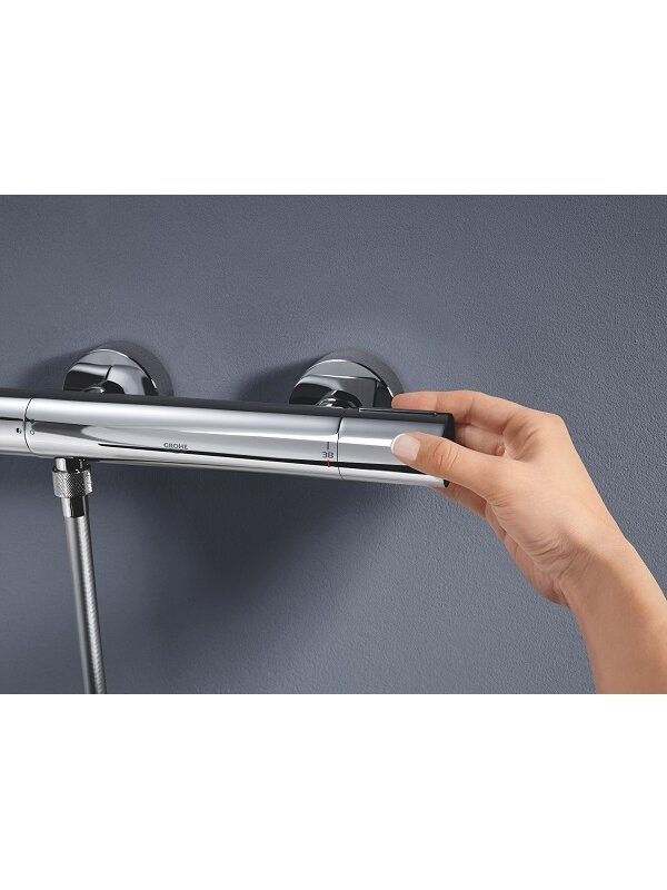Grohtherm 800 Cosmopolitan termostatinis maišytuvas dušui (metal rankenėlės) chromas 5 Grohtherm 800 Cosmopolitan termostatinis maišytuvas dušui (metal rankenėlės) chromas 5