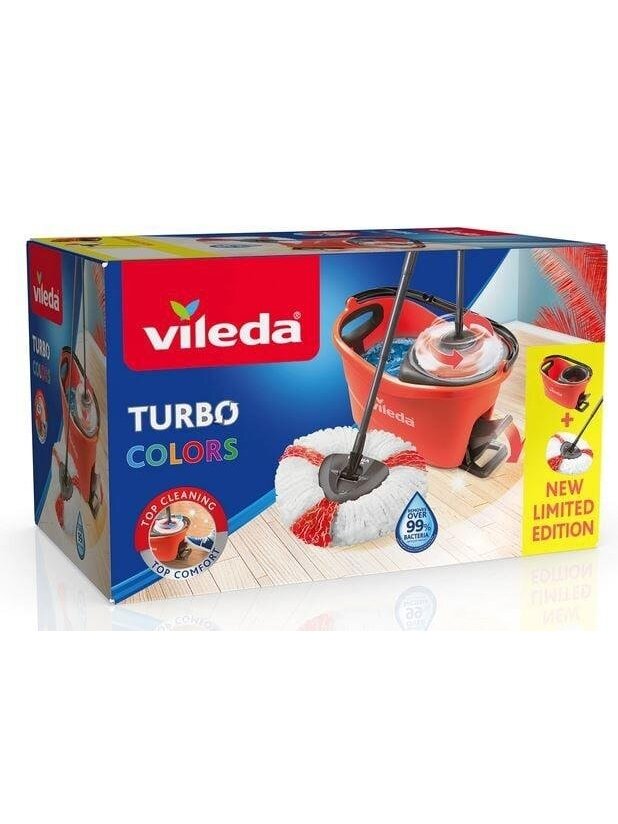 Grindų plovimo rinkinys Vileda, raudonas 2 Grindų plovimo rinkinys Vileda, raudonas 2