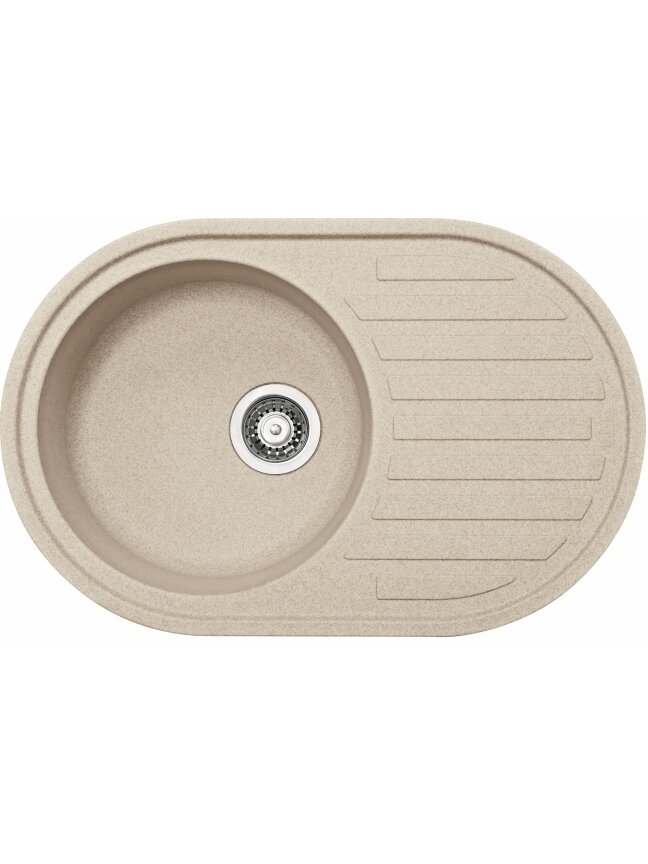 Granitinė plautuvė Franke Ronda, ROG 611, užkemšamas ventilis, Beige Granitinė plautuvė Franke Ronda, ROG 611, užkemšamas ventilis, Beige