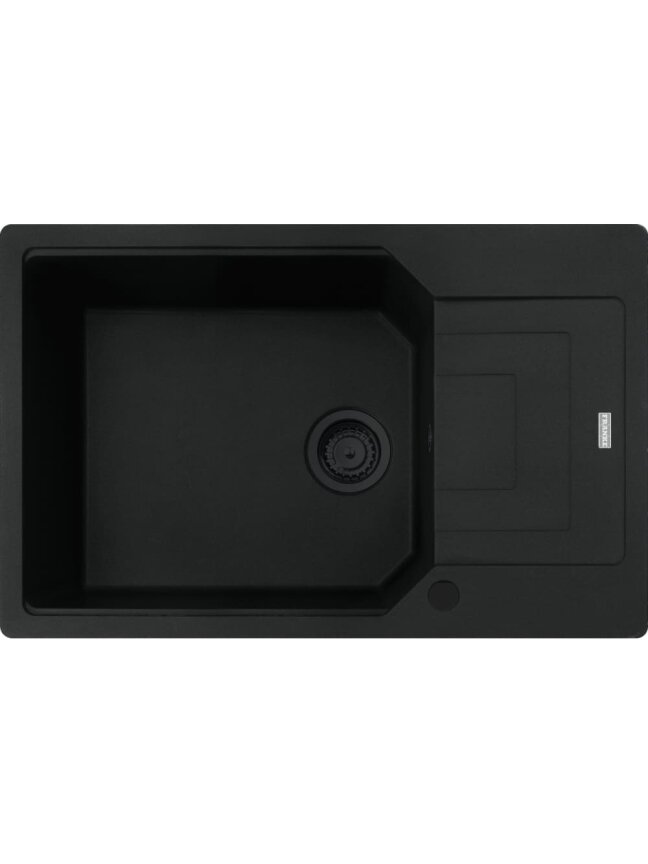 Granitinė plautuvė Franke Urban, UBG 611-78 XL, juoda matinė, juodas ventilis Granitinė plautuvė Franke Urban, UBG 611-78 XL, juoda matinė, juodas ventilis