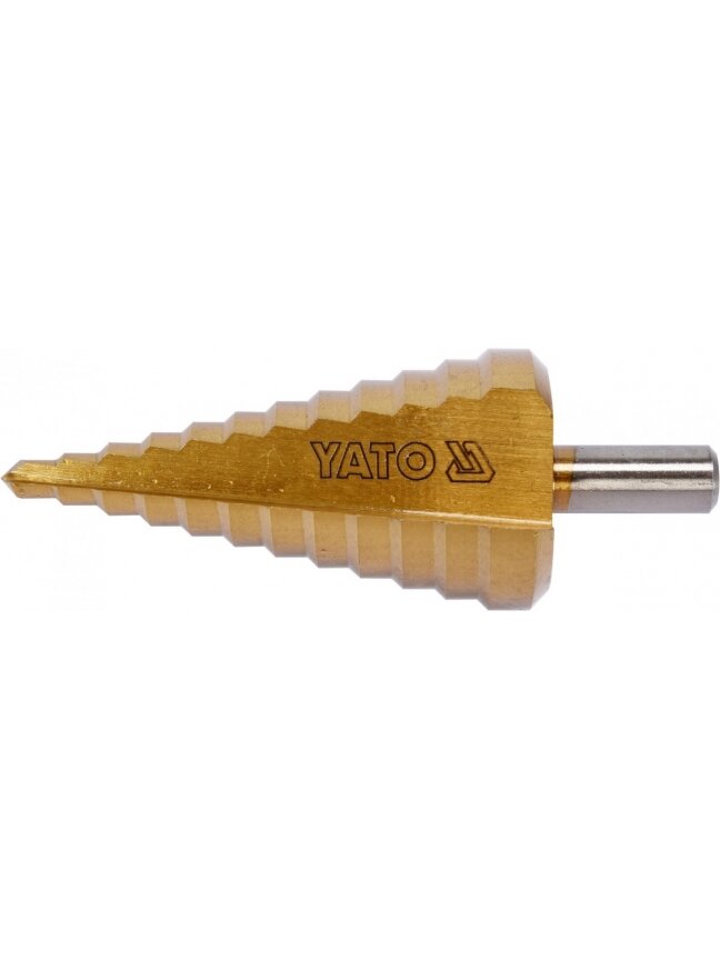 Grąžtas metalui pakopinis HSS 6-38mm Yato | 8; 11; 14; 17; 20; 23; 26; 29; 32; 35; 38mm 4