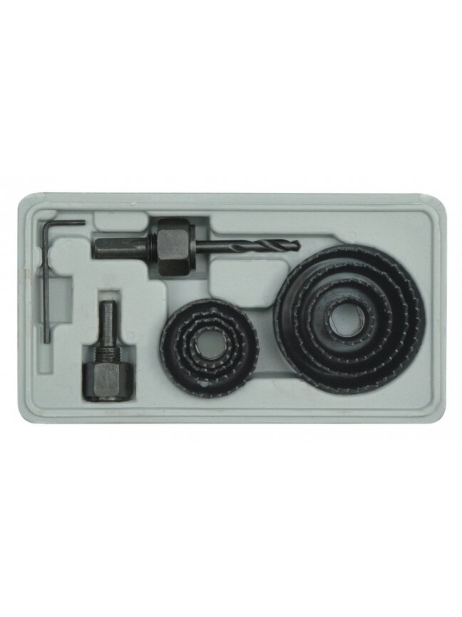 Grąžtų apvalių medžiu rinkinys Vorel | 19-64mm,11vnt Grąžtų apvalių medžiu rinkinys Vorel | 19-64mm,11vnt