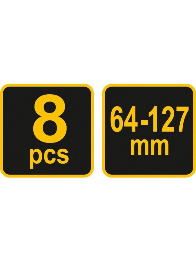 Grąžtų apvalių medžiu rinkinys Vorel | 64-127mm, 8vnt. 10 Grąžtų apvalių medžiu rinkinys Vorel | 64-127mm, 8vnt. 10