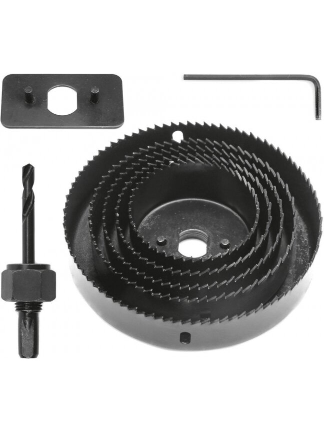 Grąžtų apvalių medžiu rinkinys Vorel | 64-127mm, 8vnt. 7 Grąžtų apvalių medžiu rinkinys Vorel | 64-127mm, 8vnt. 7
