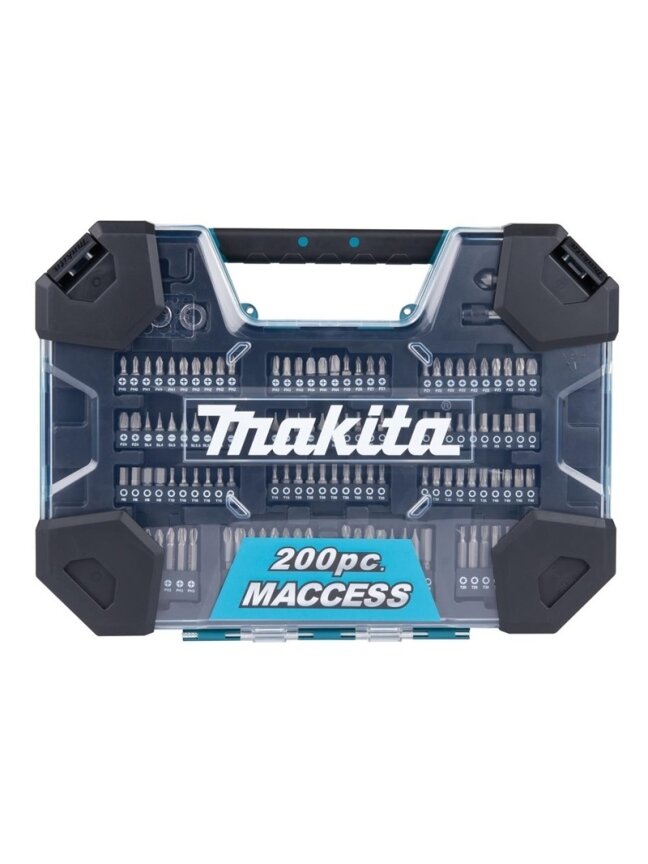Grąžtų ir sukimo antgalių rinkinys Makita 200 vnt Grąžtų ir sukimo antgalių rinkinys Makita 200 vnt