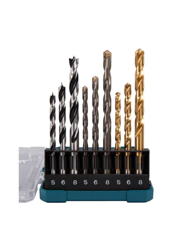 Grąžtų komplektas D-71962, 5, 6, 8 mm, 9 vnt. 1 Grąžtų komplektas D-71962, 5, 6, 8 mm, 9 vnt. 1