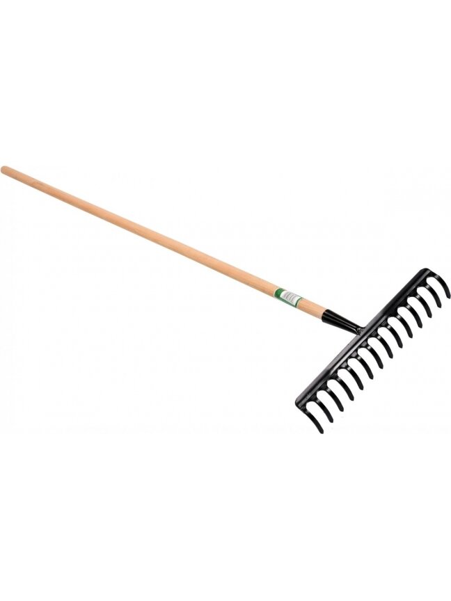 Grėblys mediniu kotu Flo | 140cm 14 dantų Grėblys mediniu kotu Flo | 140cm 14 dantų