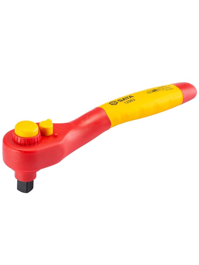 ⬡ Greito atleidimo lašo formos terkšlė 1/2" izoliuota VDE, 36 dantys (S12983, SATA) ⬡ Greito atleidimo lašo formos terkšlė 1/2" izoliuota VDE, 36 dantys (S12983, SATA)