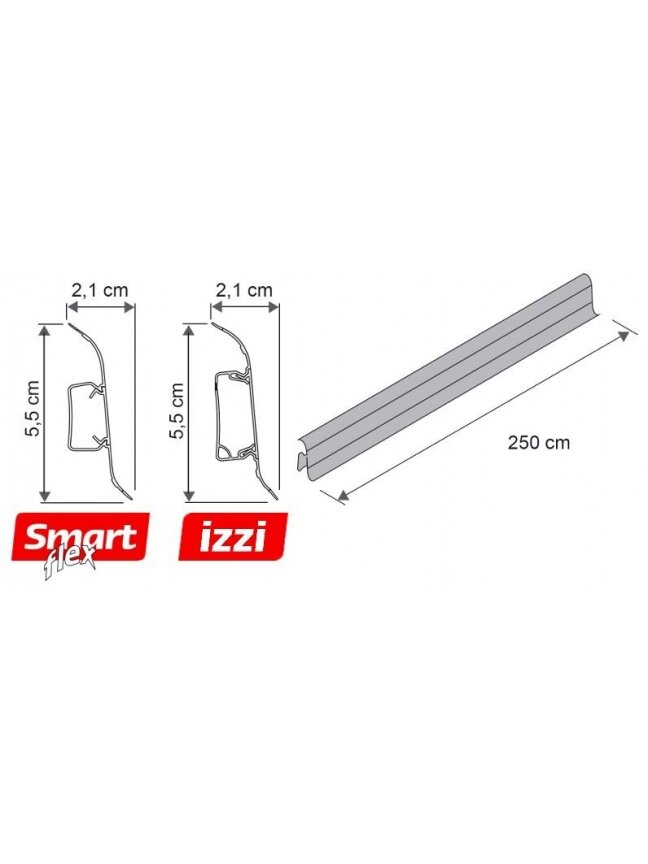 Grindjuostė termoplasto Vox, (112) burgundiškas ąžuolas | IZZI 2,5 m 1 Grindjuostė termoplasto Vox, (112) burgundiškas ąžuolas | IZZI 2,5 m 1
