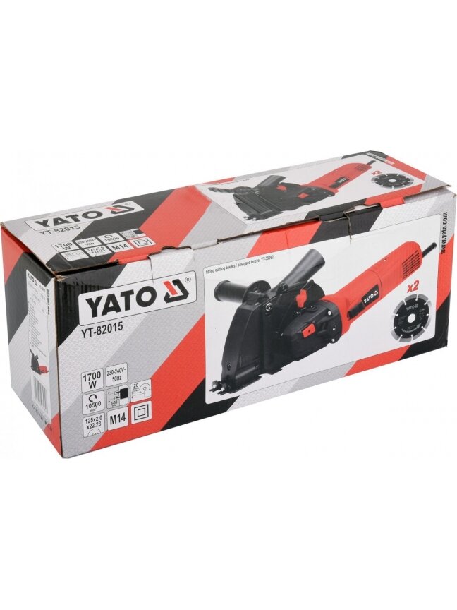 Griovelių darymo sienoje įrankis 125mm 1700W Yato 3