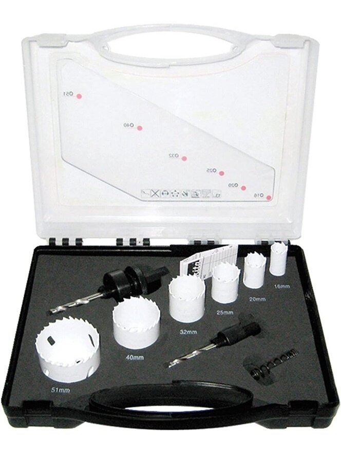 Gręžimo karūnų komplektas MAKITA D-47139, 9 vnt. 1