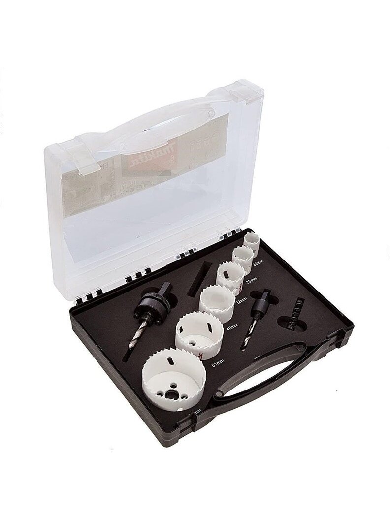 Gręžimo karūnų komplektas MAKITA D-47139, 9 vnt.