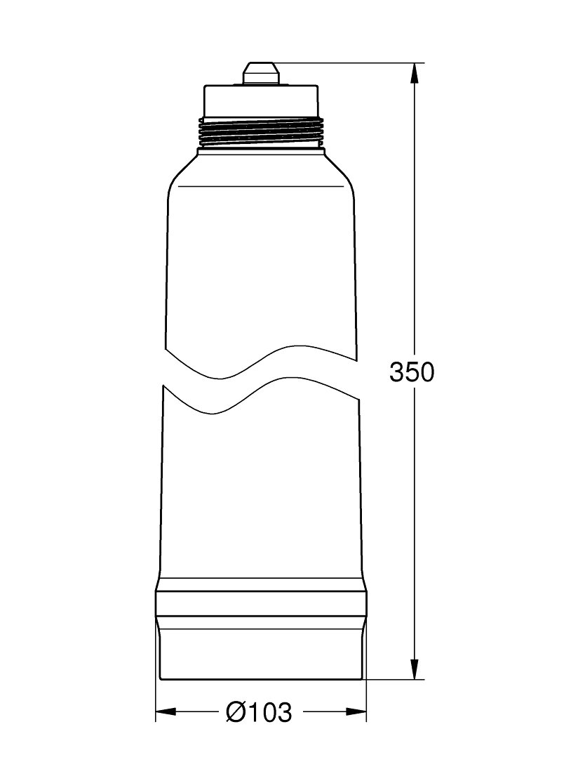 GROHE Blue 5-ių pakopų vandens filtras L-Size 2500 ltr. 1 GROHE Blue 5-ių pakopų vandens filtras L-Size 2500 ltr. 1