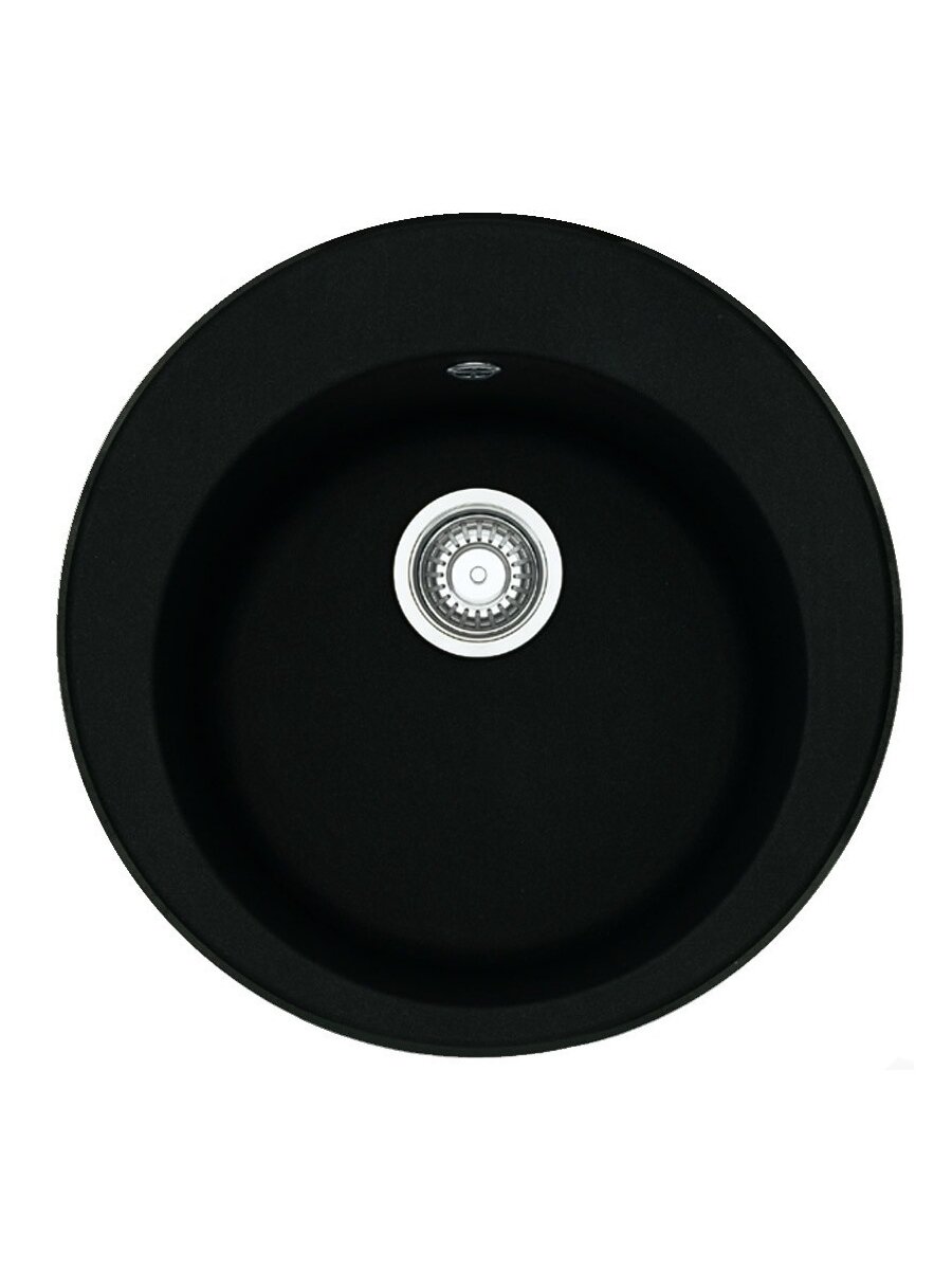 Granitinė plautuvė Franke Ronda, ROG 610-41, ekscentrinis ventilis, Onyx