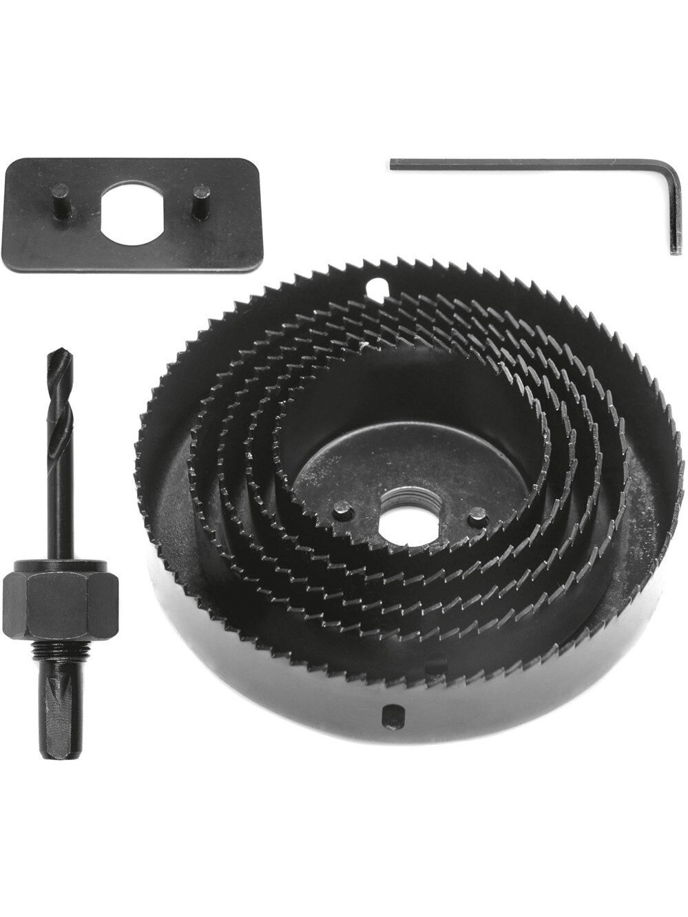 Grąžtų apvalių medžiu rinkinys Vorel | 64-127mm, 8vnt. 7 Grąžtų apvalių medžiu rinkinys Vorel | 64-127mm, 8vnt. 7