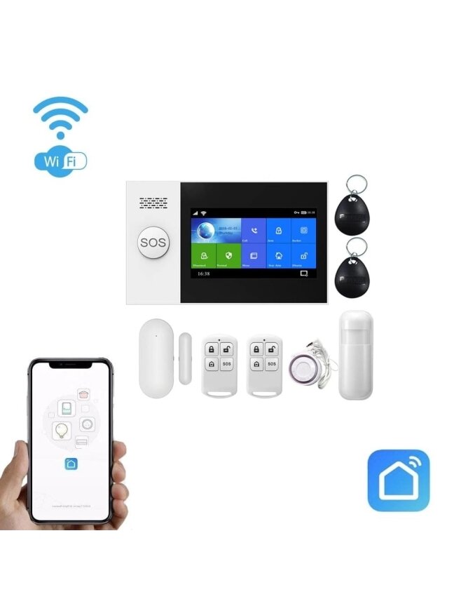 GSM Wi-Fi Smart Home apsaugos sistemos komplektas GSM Wi-Fi Smart Home apsaugos sistemos komplektas