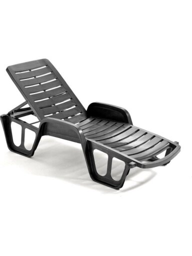 Gultas PROGARDEN LETTINO 91006, juodas, 192×71×100 cm