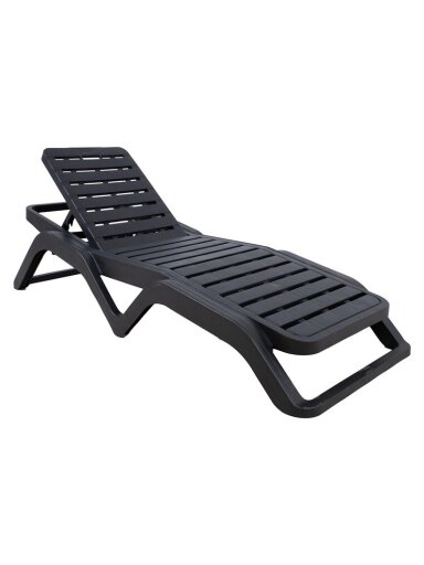 Gultas Progarden SCIROCCO, antracito, 187 x 71 x 44.5 cm
