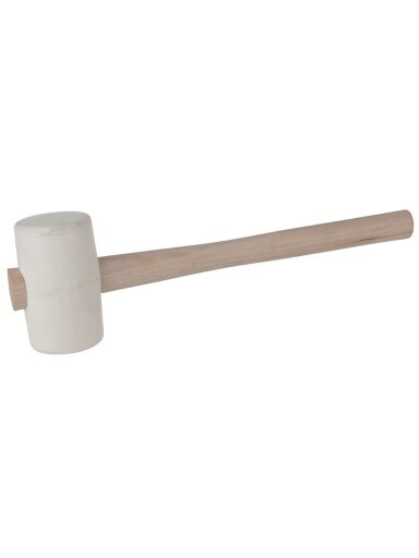 Guminis  plaktukas, baltas  735g, KS Tools