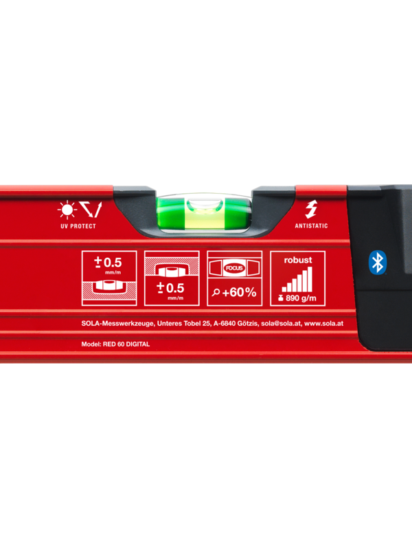 Gulsčiukas RED DIGITAL, su Bluetooth, SOLA | 60 cm 3