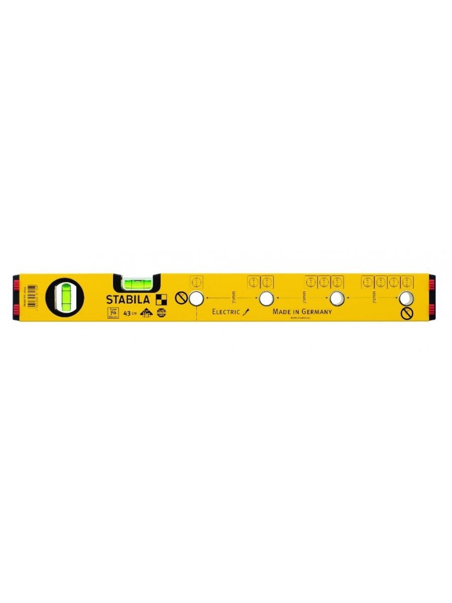 Gulsčiukas elektrikams, type 70, 43cm, Stabila Gulsčiukas elektrikams, type 70, 43cm, Stabila