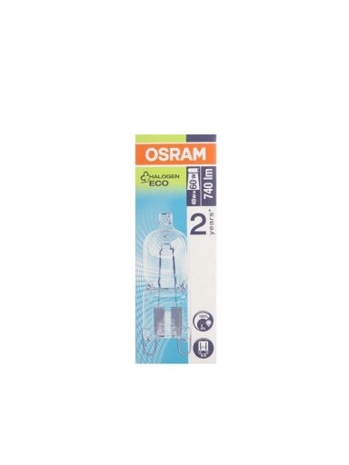 Halogeninė lemputė Osram T12, 48W, G9, 2800K, 740lm