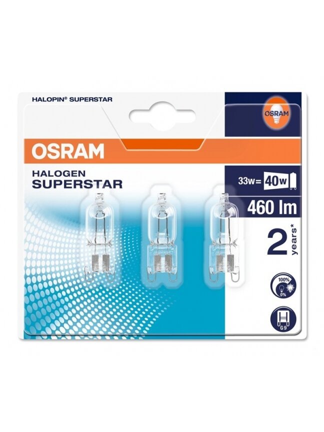 HALOGENINĖ LEMPA G9 33W 230V 3VNT 1 HALOGENINĖ LEMPA G9 33W 230V 3VNT 1