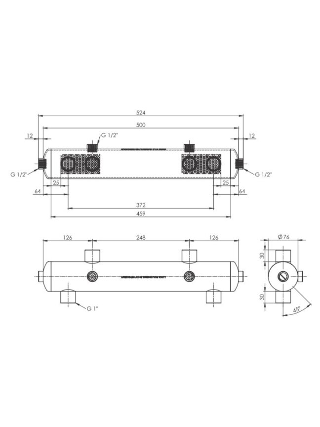 Hidraulinis indas Afriso BLH 801, DN1"; kvs 4m3/h; iki 70KW, su izoliacija 1 Hidraulinis indas Afriso BLH 801, DN1"; kvs 4m3/h; iki 70KW, su izoliacija 1