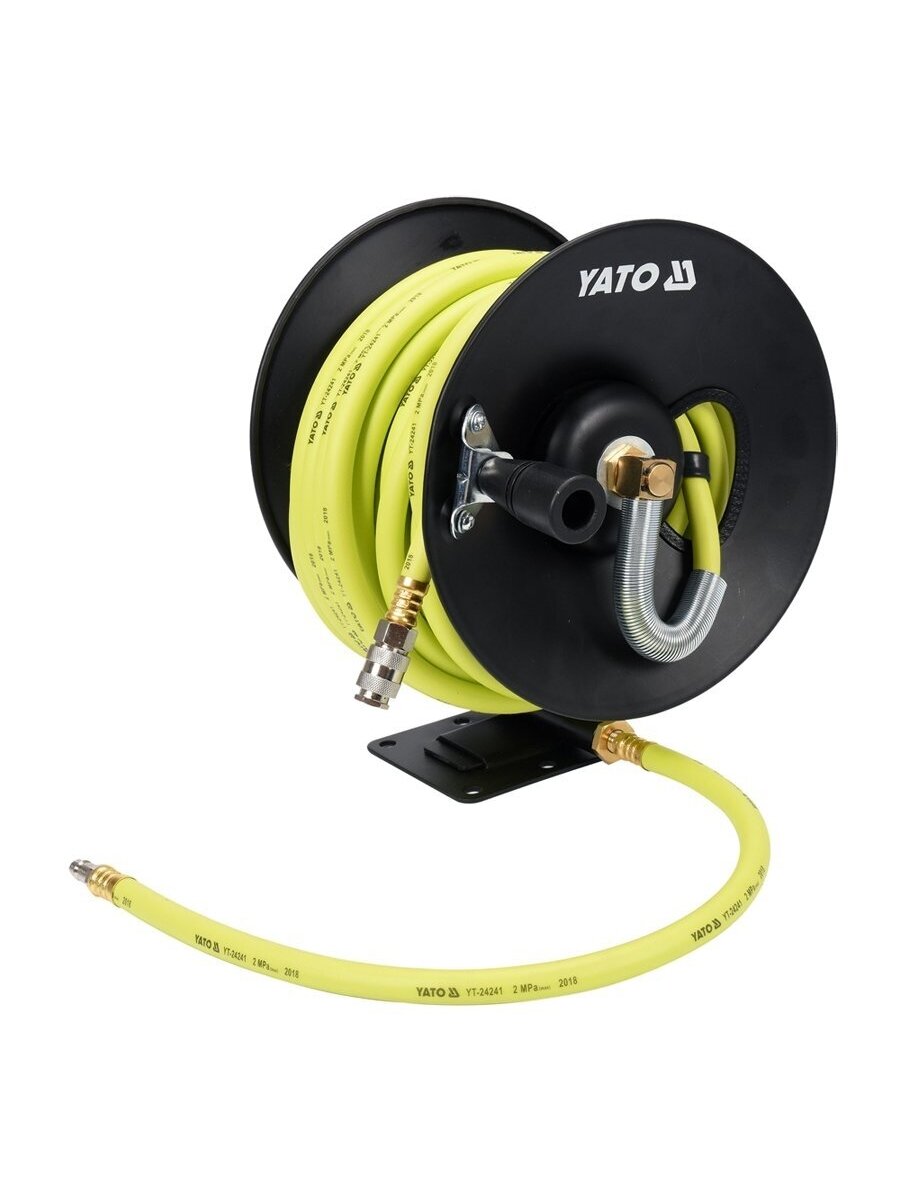 ⬡ Hibridinė oro žarnos ritė PVC+NBR Ø9,5 x 16 mm, 15 m (YT24241, YATO)
