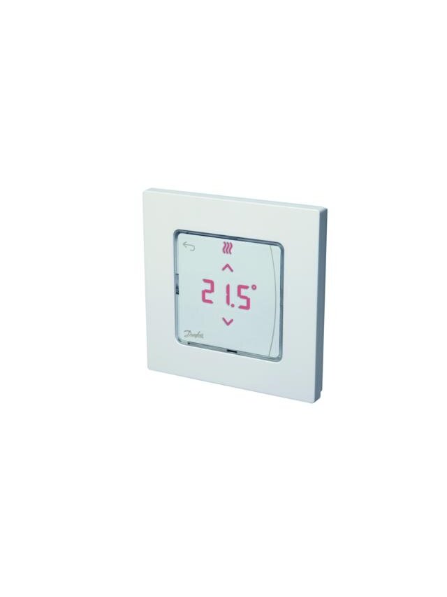 Icon™ su displėjumi, įleidžiamas į sieną patalpos termostatas 230V/50Hz, temp. ribos 5-35C, 3A/230V AC Icon™ su displėjumi, įleidžiamas į sieną patalpos termostatas 230V/50Hz, temp. ribos 5-35C, 3A/230V AC