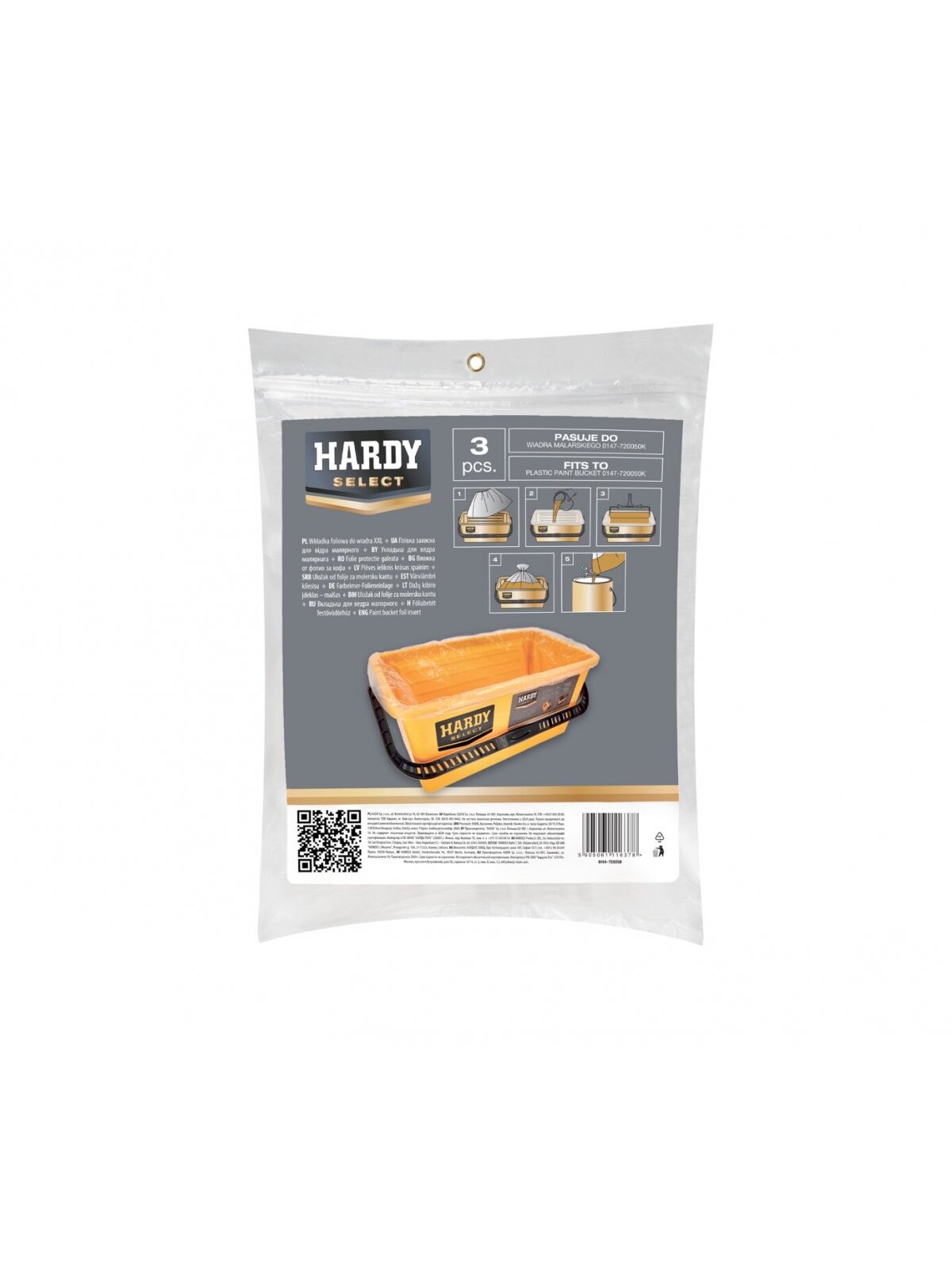 Įdėklai-maišai dažų kibirui 3vnt. Hardy Įdėklai-maišai dažų kibirui 3vnt. Hardy
