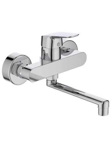 Ideal Standard CERAFLEX sieninis plautuvės maišytuvas, 160 mm snapas, chromas Ideal Standard CERAFLEX sieninis plautuvės maišytuvas, 160 mm snapas, chromas