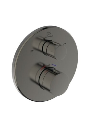 Ideal Standard Ceratherm 100 potinkinio termostatinio vonios/dušo maišytuvo virštinkinė dalis,apvali, magnetic grey spal Ideal Standard Ceratherm 100 potinkinio termostatinio vonios/dušo maišytuvo virštinkinė dalis,apvali, magnetic grey spal