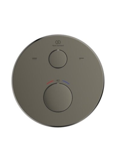 Ideal Standard Ceratherm 100 potinkinio termostatinio vonios/dušo maišytuvo virštinkinė dalis,apvali, magnetic grey spal Ideal Standard Ceratherm 100 potinkinio termostatinio vonios/dušo maišytuvo virštinkinė dalis,apvali, magnetic grey spal