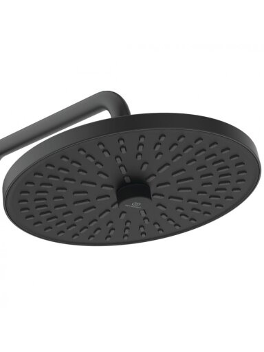 Ideal Standard Ceratherm T25+ dušo sistema su termostatiniu maišytuvu, dušo galva Ø260 mm, rankinis dušas Ø100 mm, juoda