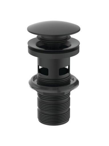 Ideal Standard Click - Clack dugno vožtuvas 1 1/4” (32 mm), matinė juoda