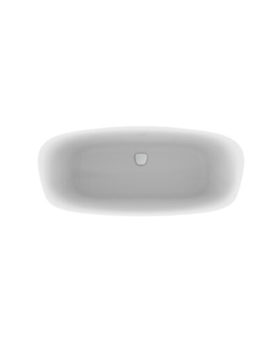 Ideal Standard Dea Duo laisvai pastatoma akrilinė vonia   170x75 cm su Click-Clack nuotekų vožtuvu, vidus ir išorė matin