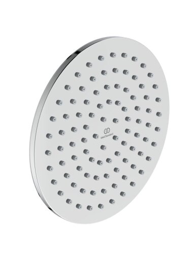 Ideal Standard Idealrain lietaus dušo galva 200 mm su silikoniais purkštukais, 12 l/min, chromas
