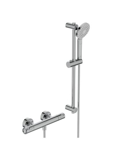 Ideal Standard termostatinis dušo maišytuvas Ceratherm T50 su rankiniu dušu ir dušo žarna