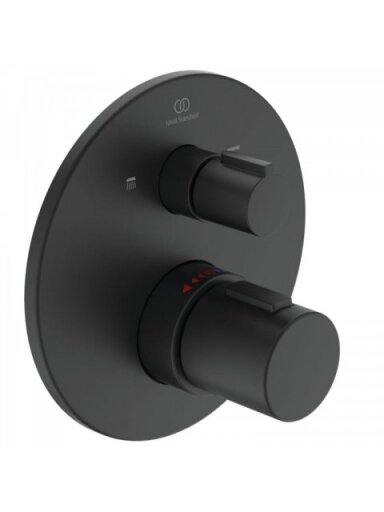 Ideal Standard virštinkinė termostatinio Ceratherm T100 dalis, juoda matinė