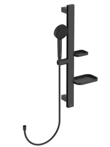 Ideal Standart Idealrain ALU+ dušo komplektas, juoda matinė