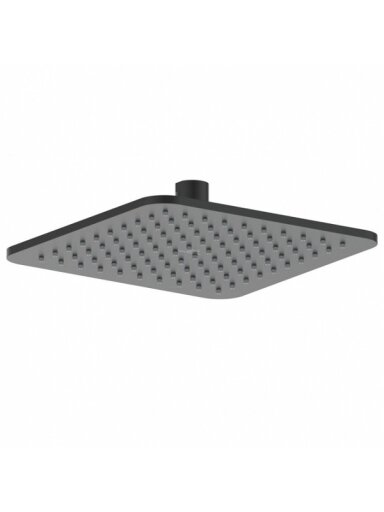 Idealrain Cube kvadratine 200x200 mm dušo galva, juoda matinė