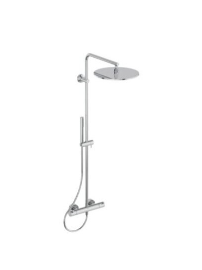 Ideal Standard T125 termostatinė dušo sistema su apvalia metaline 300 mm pagrindinė dušo galva, rankinis dušas "stick", Ideal Standard T125 termostatinė dušo sistema su apvalia metaline 300 mm pagrindinė dušo galva, rankinis dušas "stick",