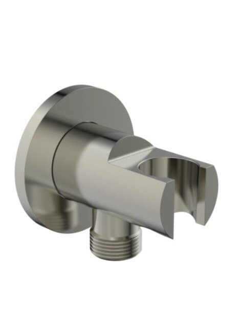 Ideal Standard dušo žarnos pajungimo alkūnė su laikikliu, Silver storm