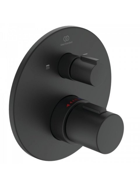 Ideal Standard virštinkinė termostatinio Ceratherm T100 dalis, juoda matinė Ideal Standard virštinkinė termostatinio Ceratherm T100 dalis, juoda matinė